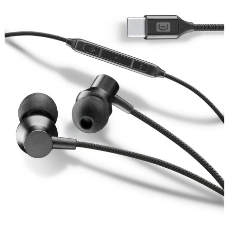 Cellularline USB-C In Ear Kopfhrer mit Mikrofon Schwarz