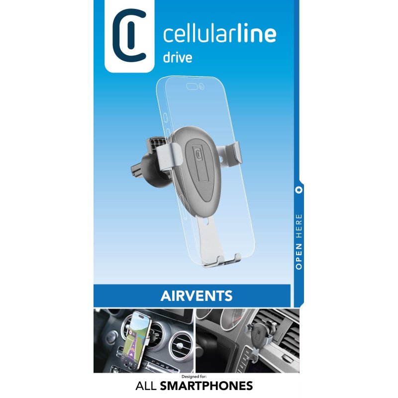 Cellularline Slide - Universal In Car Holder BLACK