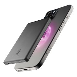 Cellularline Battery Char Emer.5000 MagSafe Dark Gray