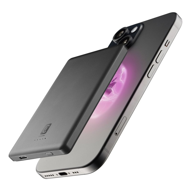 Cellularline Battery Char Emer.5000 MagSafe Dark Gray