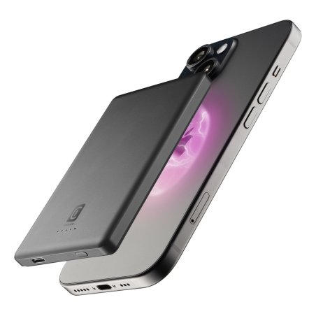 Cellularline Battery Char Emer.5000 MagSafe Dark Gray