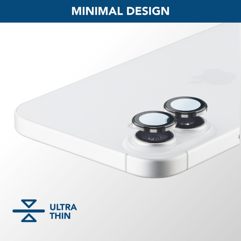 Cellularline Camera Lens Protection Ring iPhone 16/Plus Clear