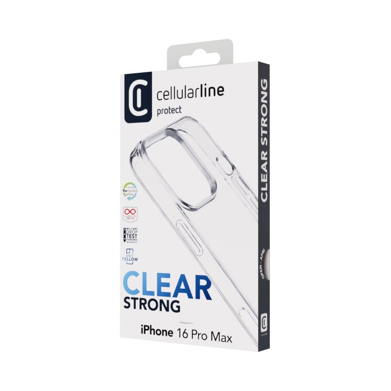 Cellularline Clear Strong Case iPhone 16 Pro Max