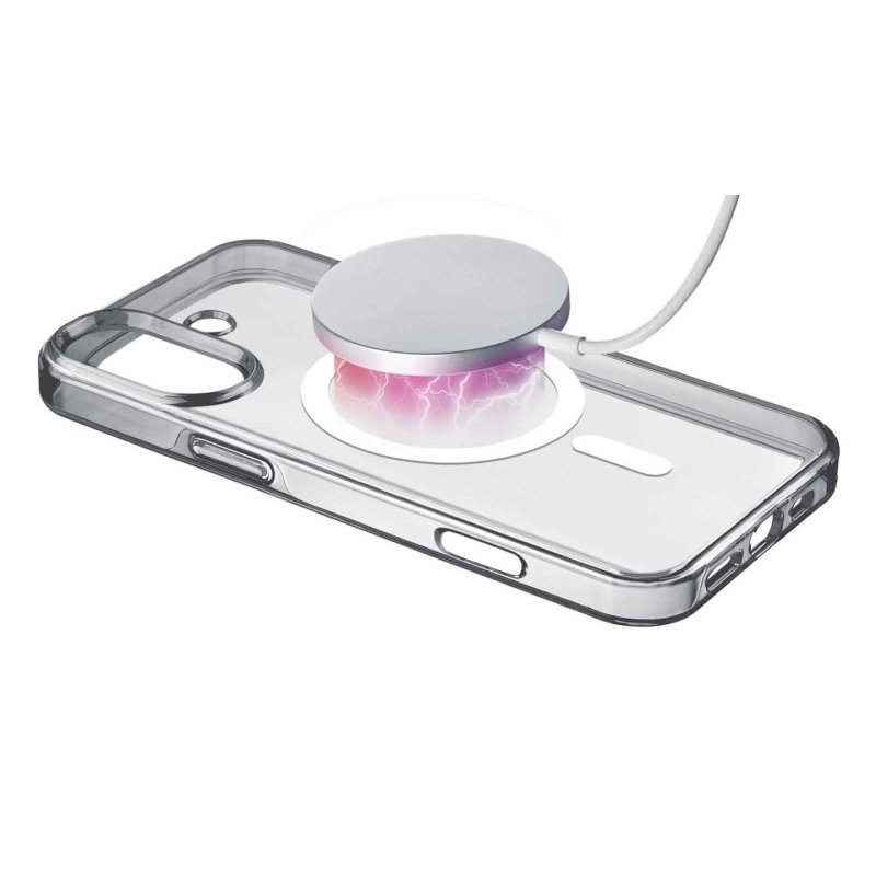 Cellularline Gloss MagSafe Case MAG iPhone 16 Transparent