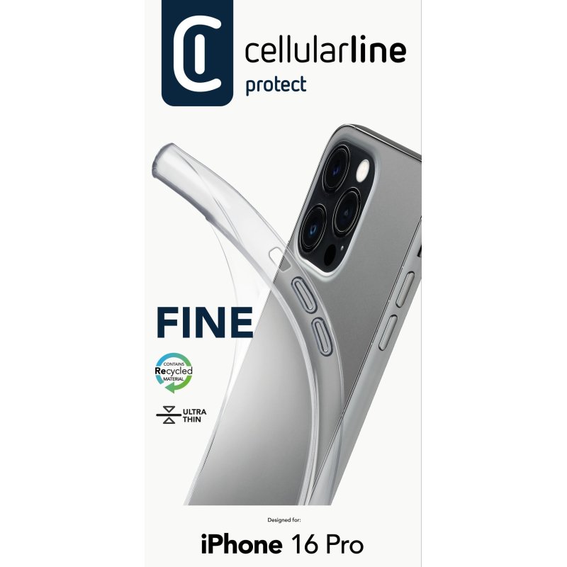 Cellularline Fine Case iPhone 16 Pro Clear