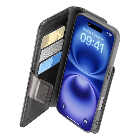 Cellularline 8018080482649 coque de protection pour téléphones portables 15,5 cm (6.1") Folio Noir