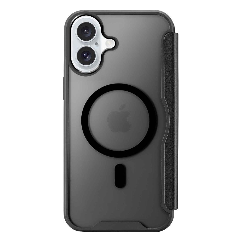 Cellularline Daily Mag - iPhone 16 Book cover with semi-transparent hard back compatible with Magsafe ecosystem