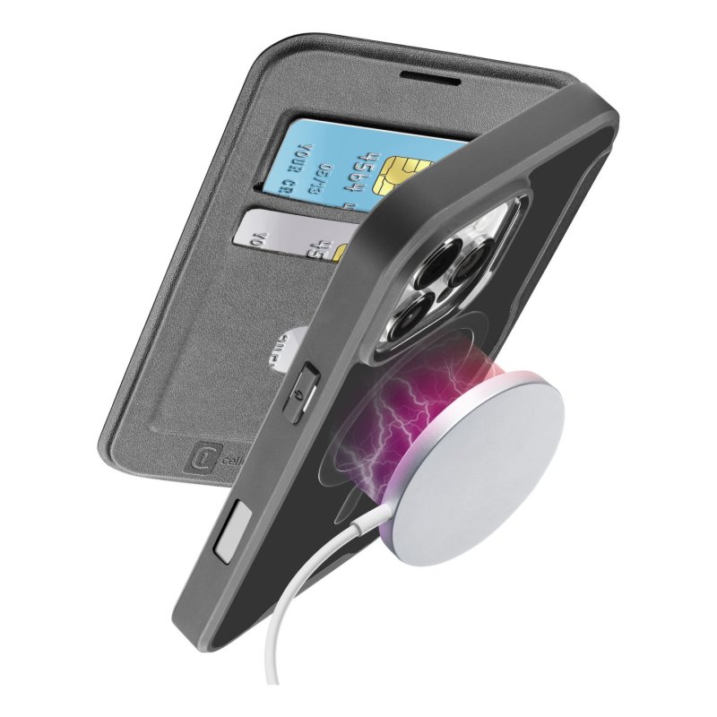 Cellularline Book Case Daily MAG iPhone 16 Pro Black