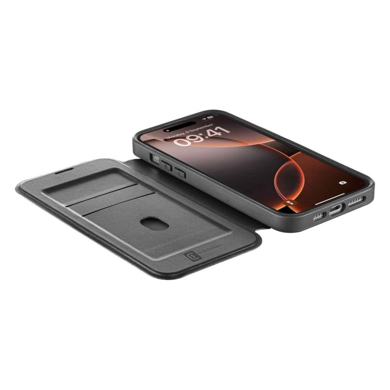 Cellularline Book Case Daily MAG iPhone 16 Pro Max Black
