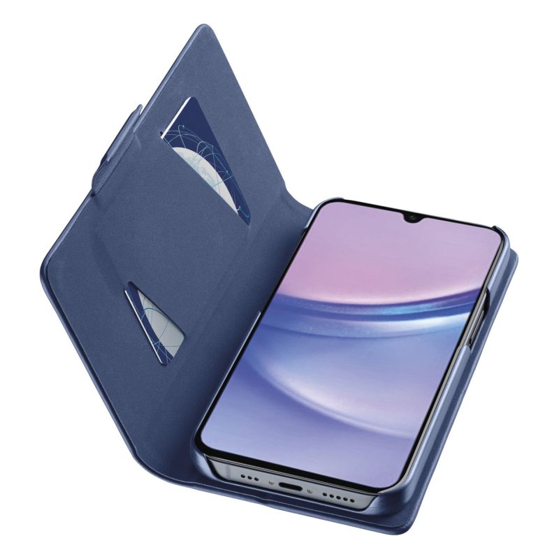 Cellularline Book Case fr Samsung A16 5G/ A16 4G Blue