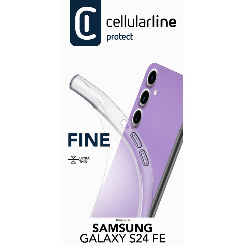 Cellularline Fine Case fr Samsung S24 FE Clear