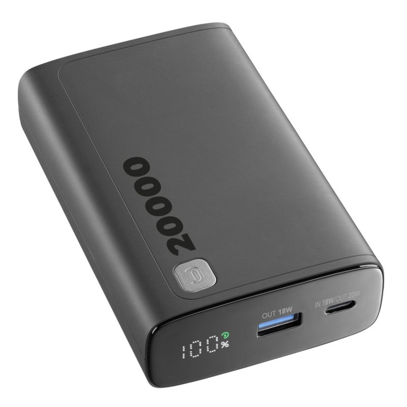 Cellularline 8018080484612 Lithium-Ion (Li-Ion) 20000 mAh Noir