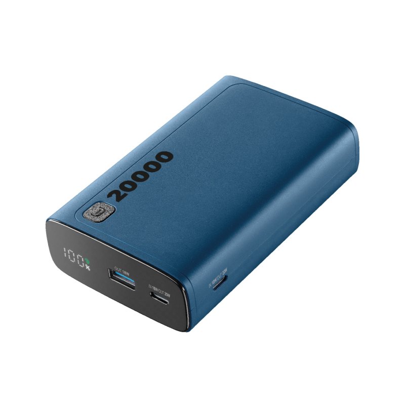 Cellularline Power Bank Elite 20000 PD Blue