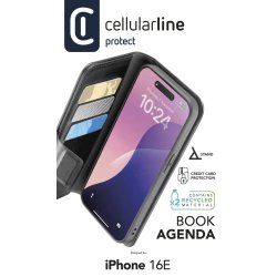 Cellularline 8018080492631 mobile phone case 15.5 cm (6.1") Folio Black