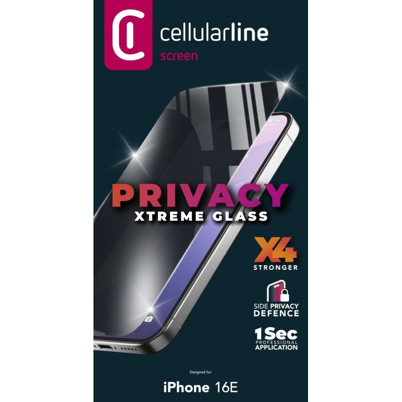 Cellularline 8018080492648 Protection de l'écran contre les regards indiscrets Apple 1 pièce(s)