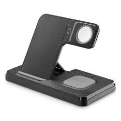 Tech Pop 8018080485701 mobile device dock station Smartwatch/Smartphone Black