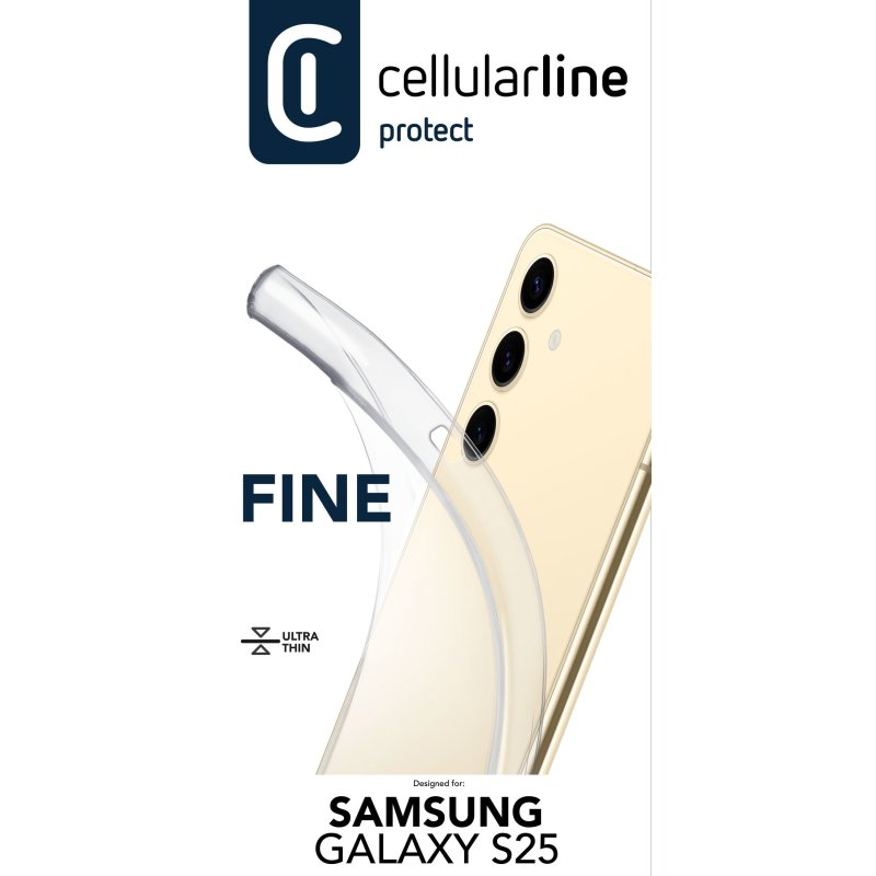 Cellularline Fine Case fr Samsung S25 Clear