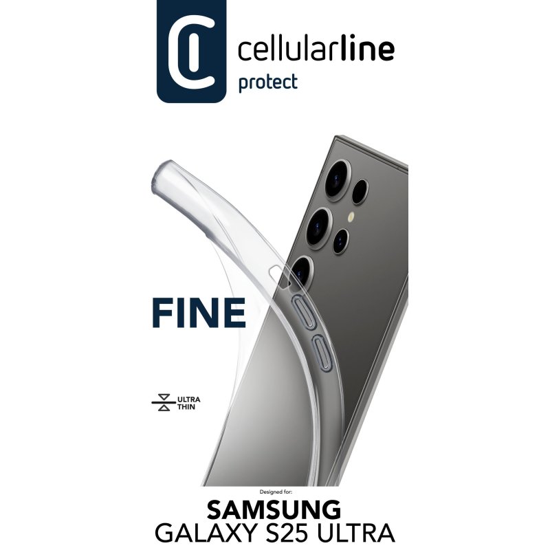 Cellularline Fine Case fr Samsung S25 Ultra Clear
