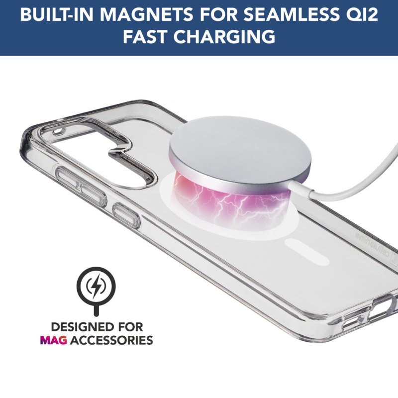 Cellularline Gloss MagSafe Case MAG fr Samsung S25 Clear