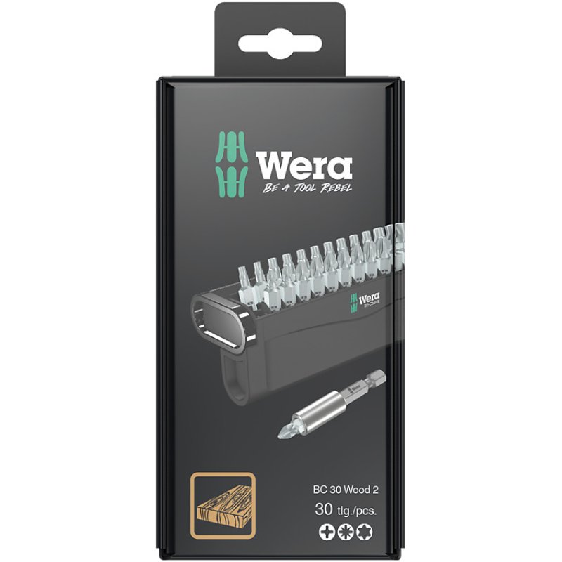 Wera 2 SB screwdriver bit 30 pc(s)