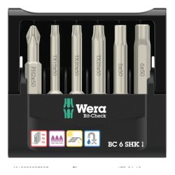 Wera 05073631001 screwdriver bit 6 pc(s)
