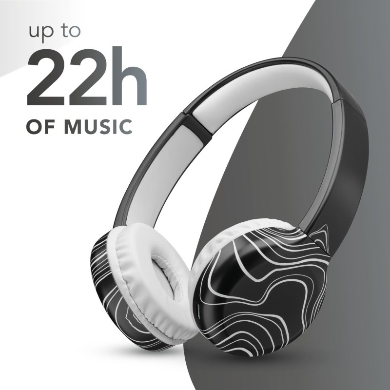 Music Sound 8018080486654 Casque Sans fil Arceau Appels/Musique Bluetooth Noir