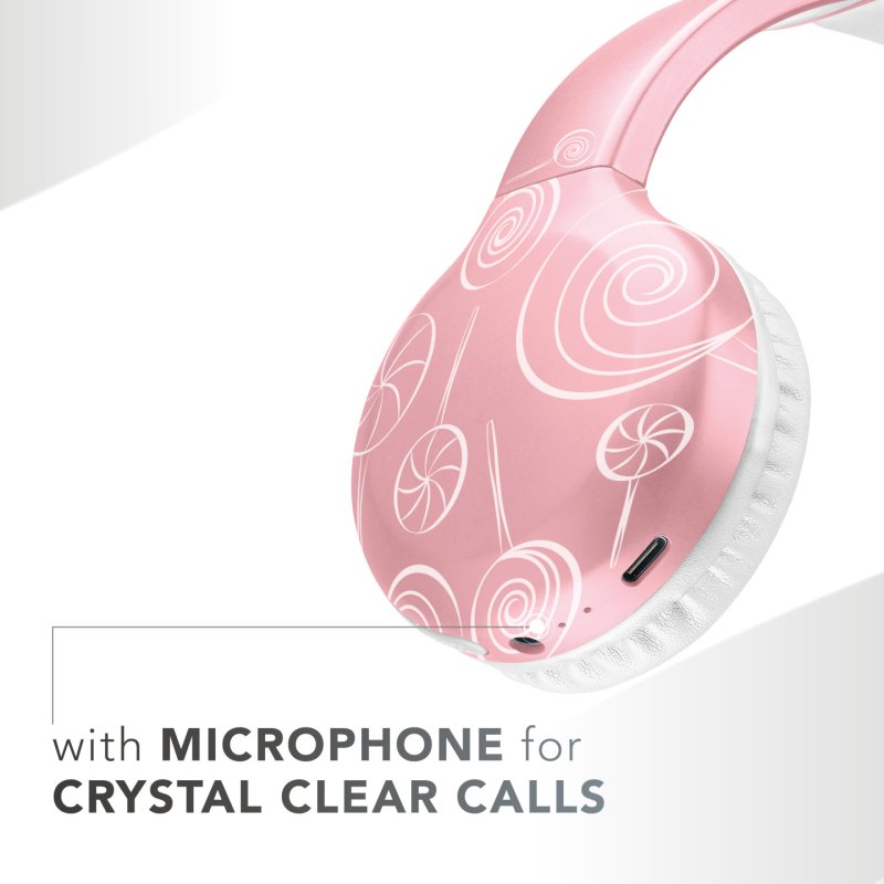 Music Sound 8018080486685 Headset Wireless Head-band Calls/Music Bluetooth Pink