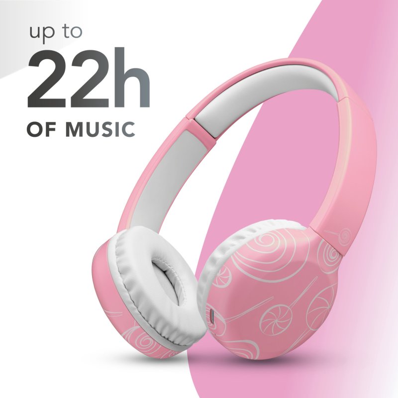 Music Sound 8018080486685 Headset Wireless Head-band Calls/Music Bluetooth Pink