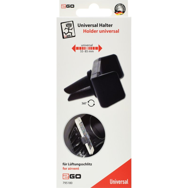 2GO 795180 holder Passive holder Mobile phone/Smartphone, Navigator Black