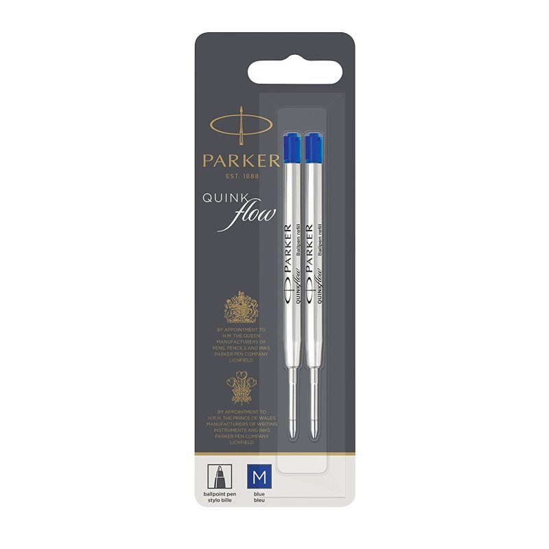 PARKER Kugelschreibermine QUINKflow 2er M Blau Blister