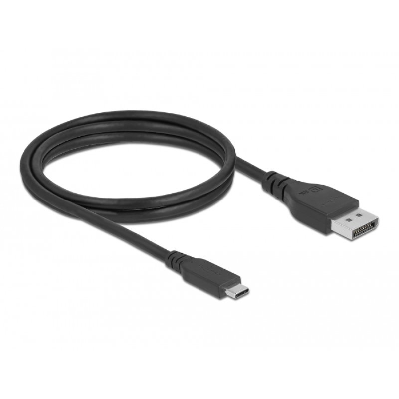 DeLOCK Bidirectional USB Type-C to DisplayPort Cable (DP Alt Mode) 8K 60 Hz 1.5 m DP 8K certified
