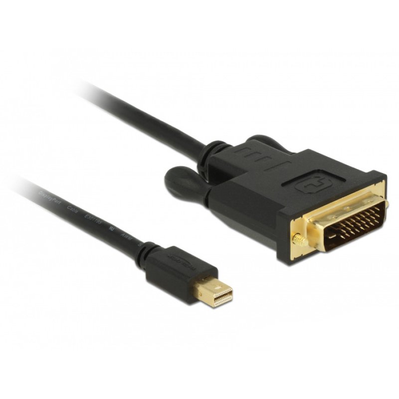 DeLOCK 83990 câble vidéo et adaptateur 3 m Mini DisplayPort DVI-D Noir