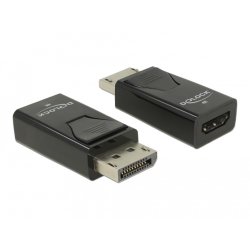 DeLOCK Adaptateur DisplayPort 1.2 mâle vers HDMI femelle 4K passif noir