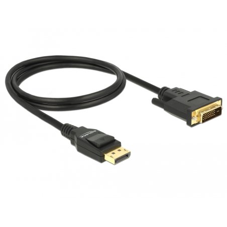 DeLOCK 85312 video cable adapter 1 m DisplayPort DVI-D Black