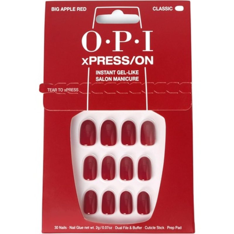 OPI xPRESS/ON Press On Nails & Cuticle Oil 30 Pcs Reusable False Nails with up to 14 Days of Wear Deeply Nourishing