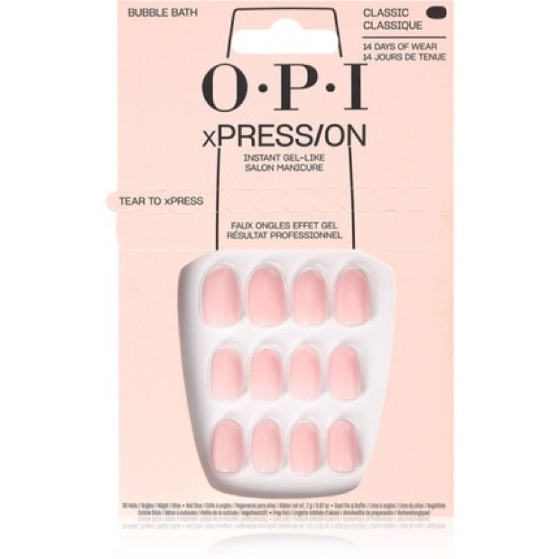 OPI xPRESSON Artificial Nails Tonos Icónicos Bubble Bath 30 u