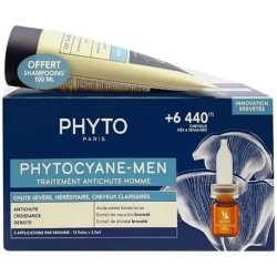 Cyane Men Free Shampoo Set (12amps x 3.5ml &amp Free Shampoo, 100ml)