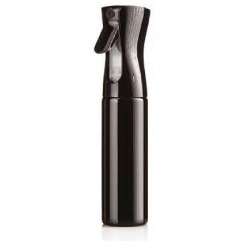 Professional Hair Care Spray Bottle Sprayer with Continuous Spray Function Black 300ml