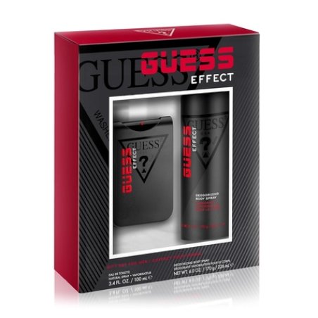 GUESS Effect Grooming Men Homme Eau de Toilette Cologne Spray 3.4 Fl. Oz. & Deodorizing Body Spray 6.0 Oz.