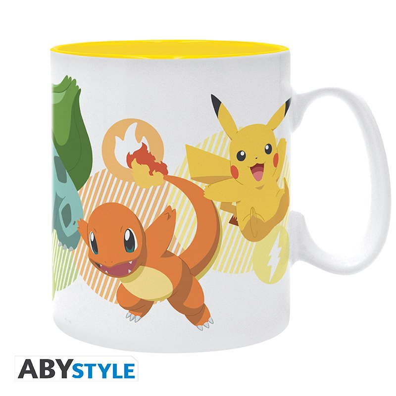 POKEMON Mug - Pikachu and starters - 460 ml
