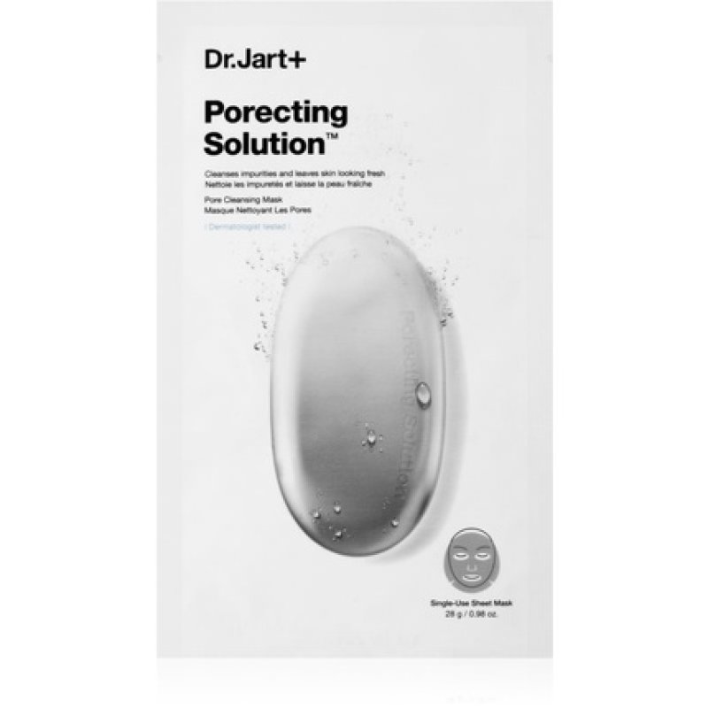 Dr. Jart Dermask Porecting Solution Cleansing Mask - 28 g, with Activated Charcoal