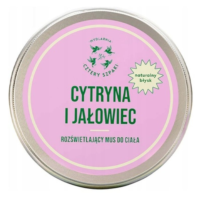 Mydlarnia Cztery Szpaki Illuminating Body Mousse Lemon And Juniper 150ml