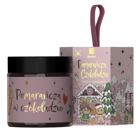 Hiskin Soy Candle Orange In Chocolate 100g