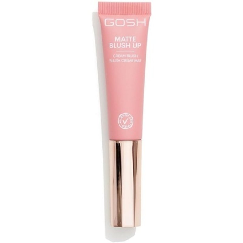 GOSH Cream BLUSH-UP Matte Blush Stick for Defined Facial Features and Smooth Blending Liquid Blush with Built-in Sponge