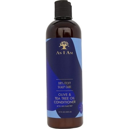 As I Am Dry & Itchy Scalp Care Conditioner 12oz Enriched with Zinc Pyrithione, Olive Oil, and Tea Tree Oil - Fights