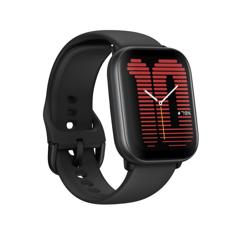 Amazfit Active Smart Watch with AI Fitness Exercise Coach, GPS, Bluetooth Calling, Music Storage, 14 Day Battery, 1.75"