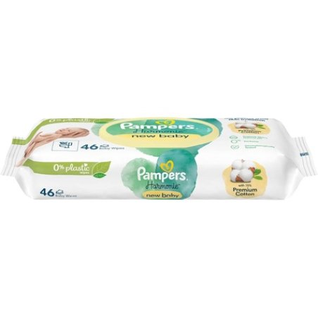 Pampers Lingette humide Harmonie New Baby, 1 x 46 pièces
