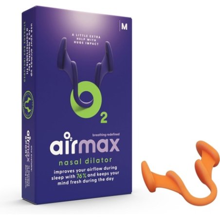 Airmax Anti Snoring Nasal Dilator Medium Size Breathe Better Through the Nose Good Night and Get Woken Up Against Nasal