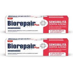 Biorepair Plus Advanced Sensitivity Double Action Toothpaste 75ml 2.5fl.oz - Pack of 2
