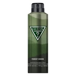 Guess Elements Forest Green Deodorizing Body Spray for Men 6.0 Oz